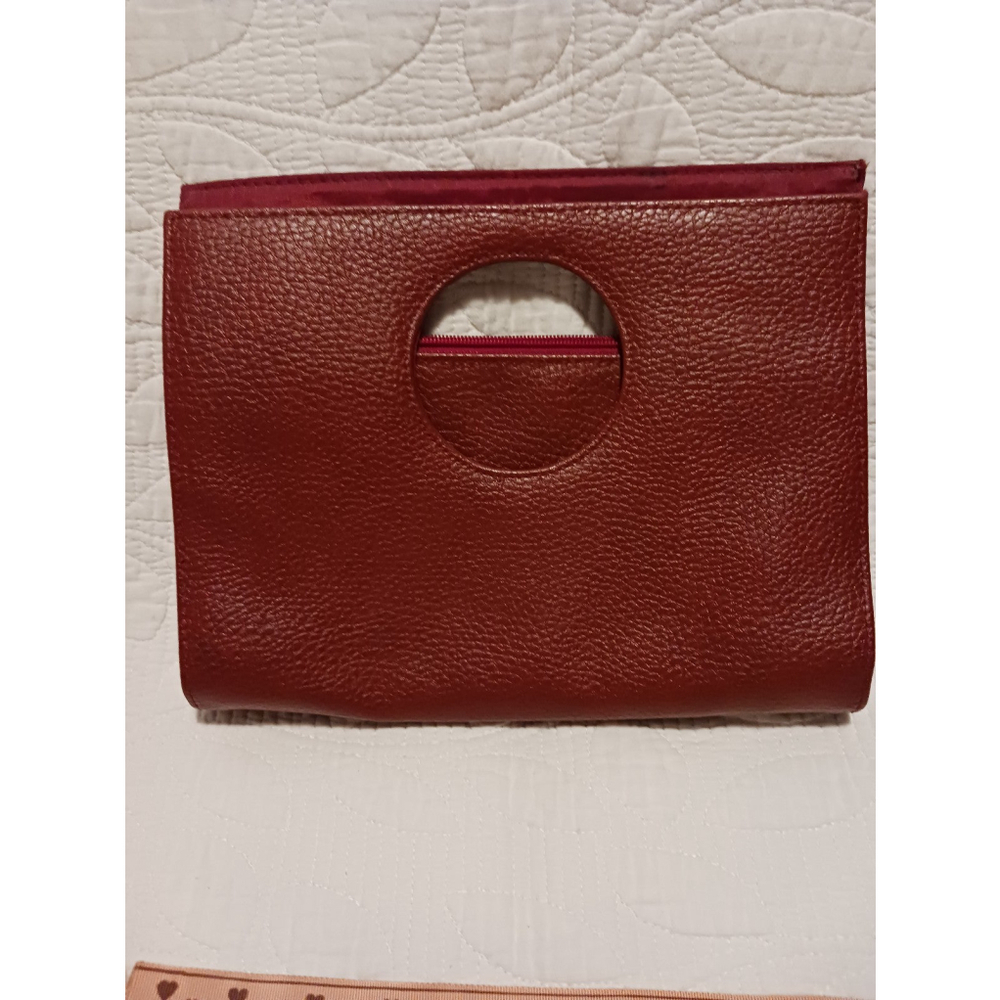 Red Leather Handbag - Picture 2 of 4